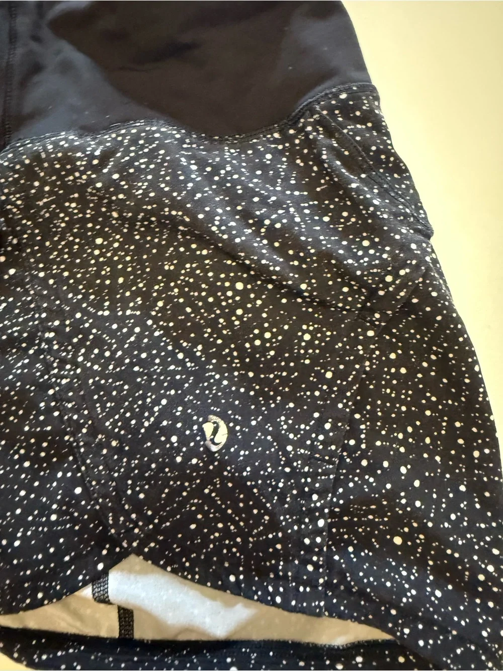 Lululemon Black Speckle Women’s Running Shorts